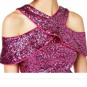 Hot pink party dress